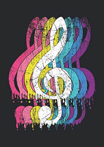 Notizbuch A5 kariert mit Softcover Design: Musiker Notenschlüssel Violinschlüssel Musik Kunst Geschenk: 120 karierte DIN A5 Seiten Notizbuch A5 kariert mit Softcover Design: Musiker Notenschlüssel Violinschlüssel Musik Kunst Geschenk: 120 karierte DIN A5 Seiten