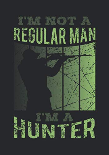Notizbuch A5 kariert mit Softcover Design: NO Regular Man Jäger Spruch Jagd Geschenk Wildtier Jäger: 120 karierte DIN A5 Seiten Notizbuch A5 kariert mit Softcover Design: NO Regular Man Jäger Spruch Jagd Geschenk Wildtier Jäger: 120 karierte DIN A5 Seiten