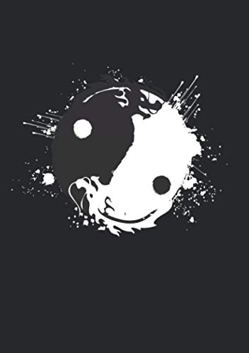 Notizbuch A5 kariert mit Softcover Design: Yin Yang Drachen Ying Yang Symbol Zeichnung schwarz weiß: 120 karierte DIN A5 Seiten Notizbuch A5 kariert mit Softcover Design: Yin Yang Drachen Ying Yang Symbol Zeichnung schwarz weiß: 120 karierte DIN A5 Seiten
