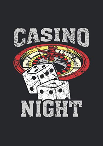Notizbuch A5 liniert mit Softcover Design: Casino Night Roulette-Spieler Geschenk Glücksshirt Glück: 120 linierte DIN A5 Seiten