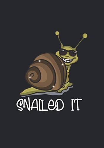 Notizbuch A5 liniert mit Softcover Design: Snailed it! Lustige Schnecke Geschenk mit Sonnenbrille: 120 linierte DIN A5 Seiten Notizbuch A5 liniert mit Softcover Design: Snailed it! Lustige Schnecke Geschenk mit Sonnenbrille: 120 linierte DIN A5 Seiten