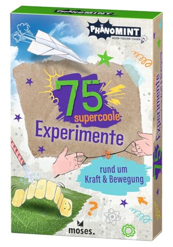 moses. PhänoMINT 75 supercoole Experimente rund um Kraft & Bewegung, Mechanik spielerisch entdecken, naturwissenschaftliches Kartenset zum Experimentieren für Kinder ab 8 Jahren moses. PhänoMINT 75 supercoole Experimente rund um Kraft & Bewegung, Mechanik spielerisch entdecken, naturwissenschaftliches Kartenset zum Experimentieren für Kinder ab 8 Jahren von moses