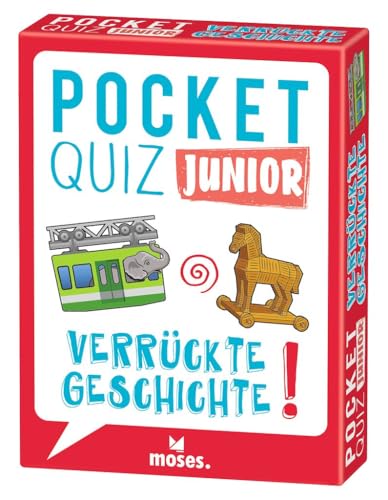 moses. Pocket Quiz junior – Verrückte Geschichte, Kinderquiz mit 100 Fragen und Antworten aus der Geschichte, kompaktes Rate-Quiz für Kinder ab 8 Jahren, unterhaltsames Kartenspiel für unterwegs moses. Pocket Quiz junior – Verrückte Geschichte, Kinderquiz mit 100 Fragen und Antworten aus der Geschichte, kompaktes Rate-Quiz für Kinder ab 8 Jahren, unterhaltsames Kartenspiel für unterwegs