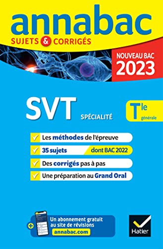 Annales du bac Annabac 2023 SVT Tle générale (spécialité): méthodes & sujets corrigés nouveau bac von HATIER