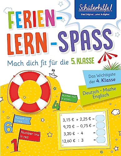 Ferien-Lern-Spaß | Mach dich fit für die 5. Klasse: Das Wichtigste der 4. Klasse | Deutsch • Mathe • Englisch