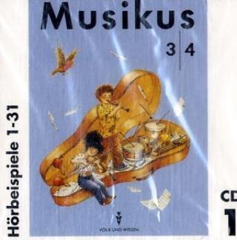 Musikus: 3./4. Schuljahr - Hörbeispiele 1 bis 4: Musik-CDs. 152253, 152254, 152255, 152256 im Paket von Cornelsen: VWV