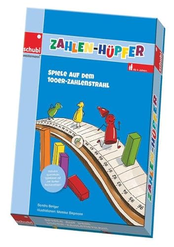 Zahlenhüpfer: Spieleset auf dem Zahlenstrahl bis 100 von Schubi