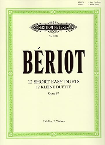 12 kleine leichte Duette für 2 Violinen op. 87: 12 short easy duets
