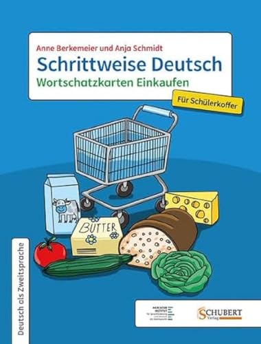 Schrittweise Deutsch / Wortschatzkarten Einkaufen für Schülerkoffer