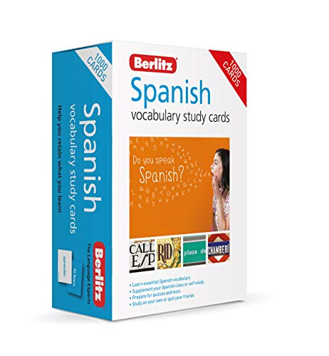 Berlitz Spanish Study Cards (Language Flash Cards) (Berlitz Vocabulary Study Cards)