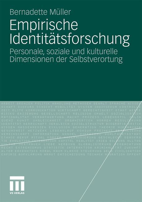 Empirische Identitätsforschung von VS Verlag für Sozialwissenschaften