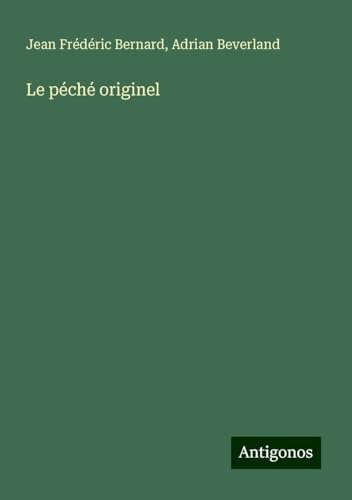 Le péché originel von Antigonos Verlag