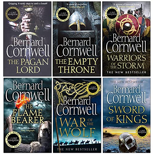 Bernard Cornwell The Last Kingdom Series 6 Books Collection Set (6-11) (War of the Wolf, The Flame Bearer, Warriors of the Storm, The Empty Throne, The Pagan Lord, Death of Kings)