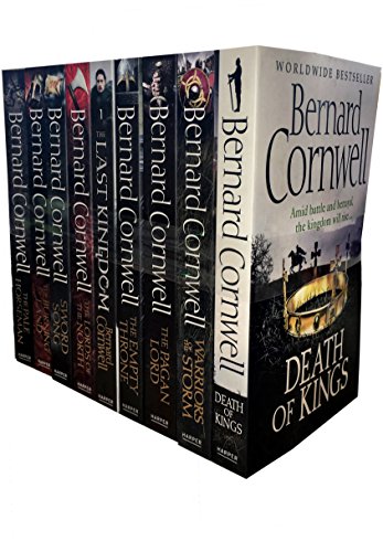 Bernard Cornwell Warrior Chronicles Serie 9 Büchersammlung mit „Tod der Könige“, „Krieger des Sturms“, „Der heidnische Herr“, „Der leere Thron“, „Das letzte Königreich“, „Der Herr des Nordens“ und „S