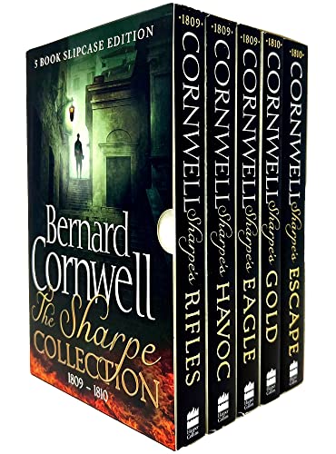 Sharpe Series Books 6 - 10 Collection Box Set by Bernard Cornwell (Sharpe's Rifles 1809, Havoc 1809, Eagle 1809, Gold 1809 & Escape 1810)