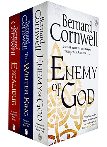 Warlord Chronicles Series Bernard Cornwell Collection 3 Books Set (Enemy of God, Excalibur, The Winter King)