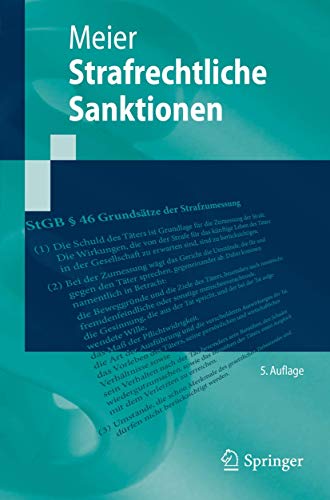 Strafrechtliche Sanktionen (Springer-Lehrbuch)