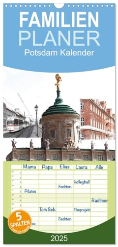 Familienplaner 2025 - Potsdam Kalender mit 5 Spalten (Wandkalender, 21 cm x 45 cm), CALVENDO