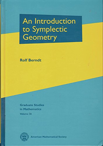 An Introduction to Symplectic Geometry (Graduate studies in mathematics, vol.26) von Brand: American Mathematical Society