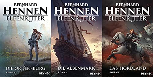 Die Elfenritter-Reihe Band 1-3 von Bernhard Hennen + 1 exklusives Postkartenset