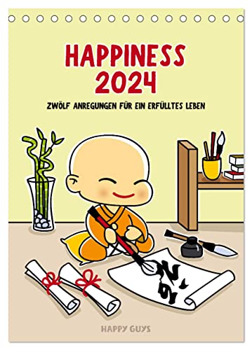 Happiness 2024 (Tischkalender 2024 DIN A5 hoch), CALVENDO Monatskalender von CALVENDO