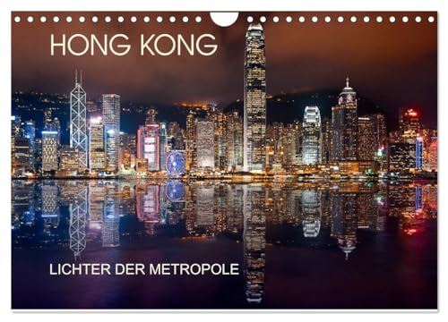 Hong Kong Citylights (Wandkalender 2025 DIN A4 quer), CALVENDO Monatskalender von CALVENDO