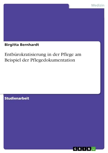 Entbürokratisierung in der Pflege am Beispiel der Pflegedokumentation