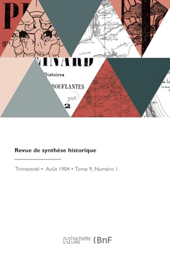 Revue de synthèse historique von Hachette Livre BNF
