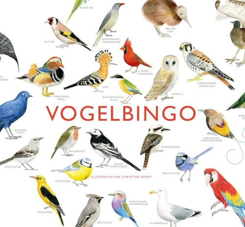 Vogelbingo: Doos met spelbenodigdheden, o.a. 64 kaartjes met vogelillustraties, speelbord, bingokaarten en handleiding. von Kosmos Uitgevers