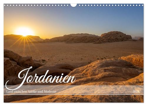 Jordanien - Land zwischen Antike und Moderne (Wandkalender 2024 DIN A3 quer), CALVENDO Monatskalender von CALVENDO