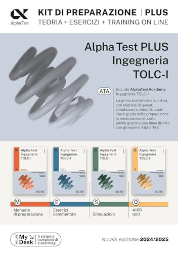 Alpha Test Plus Ingegneria. TOLC-I. Kit di preparazione Plus (TestUniversitari)