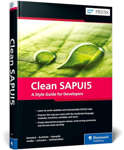 Clean SAPUI5: A Style Guide for Developers (SAP PRESS: englisch)