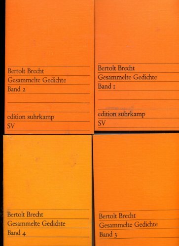 Gesammelte Gedichte: [in 4 Bd.] (Edition Suhrkamp , 835-838)