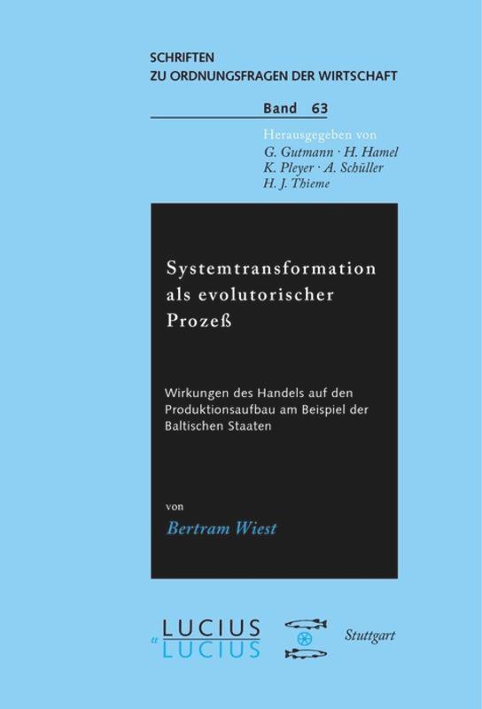 Systemtransformation als evolutorischer Prozess von De Gruyter Oldenbourg