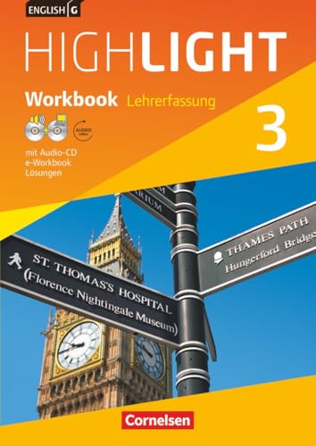 English G Highlight|NULL|Hauptschule|Band 3: 7. Schuljahr|NULL|NULL|Workbook mit Audio-CD, Audios online und CD-ROM (e-Workbook) - Lehrkräftefassung|NULL von Cornelsen Verlag