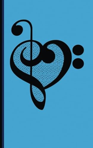 Musician Music Teacher Appreciation Journal - Notebook: Treble Bass Clef Musical Heart Gift Book, 100 Lined Pages + 8 Blank (54 Sheets), Small 5x8" von Independently published