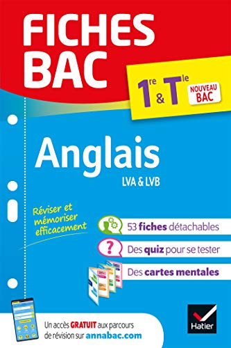 Fiches bac - Anglais 1re/Tle - Bac 2025: tout le programme en fiches de révision détachables von HATIER