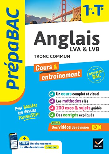 Prépabac - Anglais 1re/Tle - Bac 2025: cours, méthodes & entraînement (programme de Terminale) von HATIER