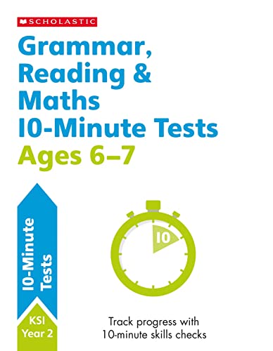Quick test grammar, reading and maths activities for children ages 6-7 (Year 2). Perfect for Home Learning. (10 Minute SATs Tests)