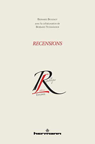 Recensions (HR.COL.REP.LETT) von Hermann