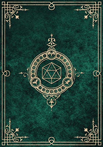 Character Journal: Five Detailed 5e Character Sheets, Lined And Graph Pages For Note-Taking, Spell Sheets And More (Emerald Green)