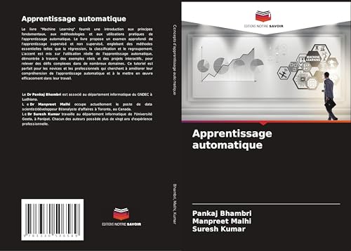 Apprentissage automatique von Editions Notre Savoir