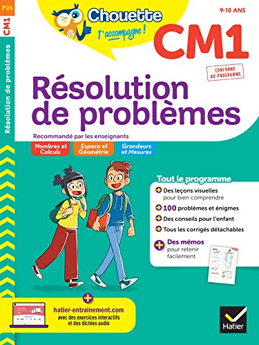 Chouette - Résolution de problèmes CM1: cahier d'entraînement en maths recommandé par les enseignants