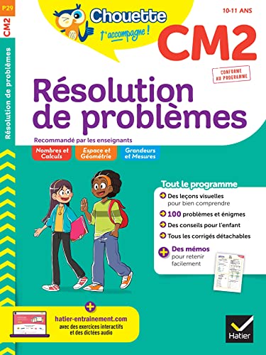 Chouette - Résolution de problèmes CM2: cahier d'entraînement en maths recommandé par les enseignants