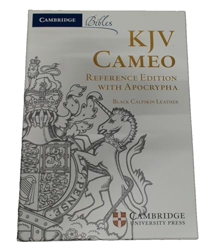 KJV Cameo Reference Edition with Apocrypha KJ455:XRA Black Calfskin Leather