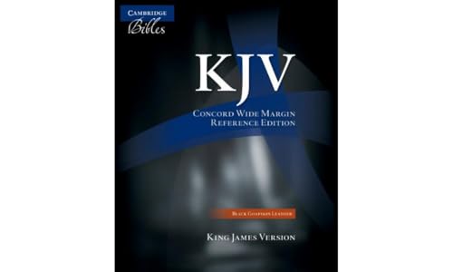 KJV Concord Wide Margin Reference Bible, Black Edge-Lined Goatskin Leather KJ766:XME: King James Version, Black, Goatskin, Concord Wide-margin Reference Bible KJV Concord Wide Margin Reference Bible, Black Edge-Lined Goatskin Leather KJ766:XME: King James Version, Black, Goatskin, Concord Wide-margin Reference Bible