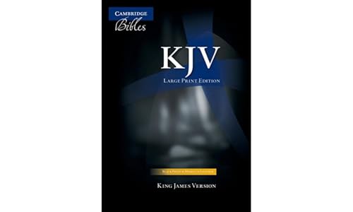 KJV Large Print Text Bible, Black French Morocco Leather KJ653:T: Large-Print Text Edition, French Morocco Leather (Black Presentation Pa Ge Ribbon Gilt Edges Slipcase)