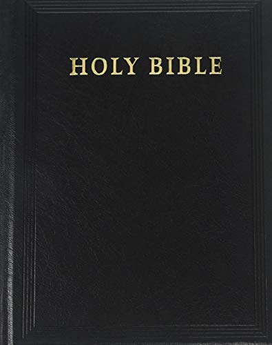 KJV Lectern Bible with Apocrypha, Black Goatskin Leather over Boards KJ986:XBA: Pica Antique Reference Edition Goatskin Leather over Boards Black Art Gilt Edges KJV Lectern Bible with Apocrypha, Black Goatskin Leather over Boards KJ986:XBA: Pica Antique Reference Edition Goatskin Leather over Boards Black Art Gilt Edges