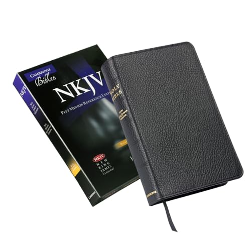 NKJV Pitt Minion Reference Edition NK444:XR black calf split leather