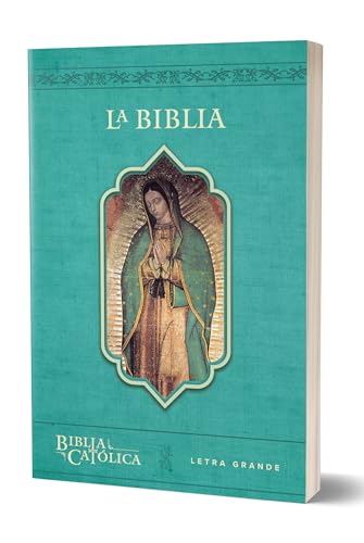 La Biblia Católica: Tamaño grande, Edición letra grande. Rústica, azul, con Virgen La Biblia Católica: Tamaño grande, Edición letra grande. Rústica, azul, con Virgen